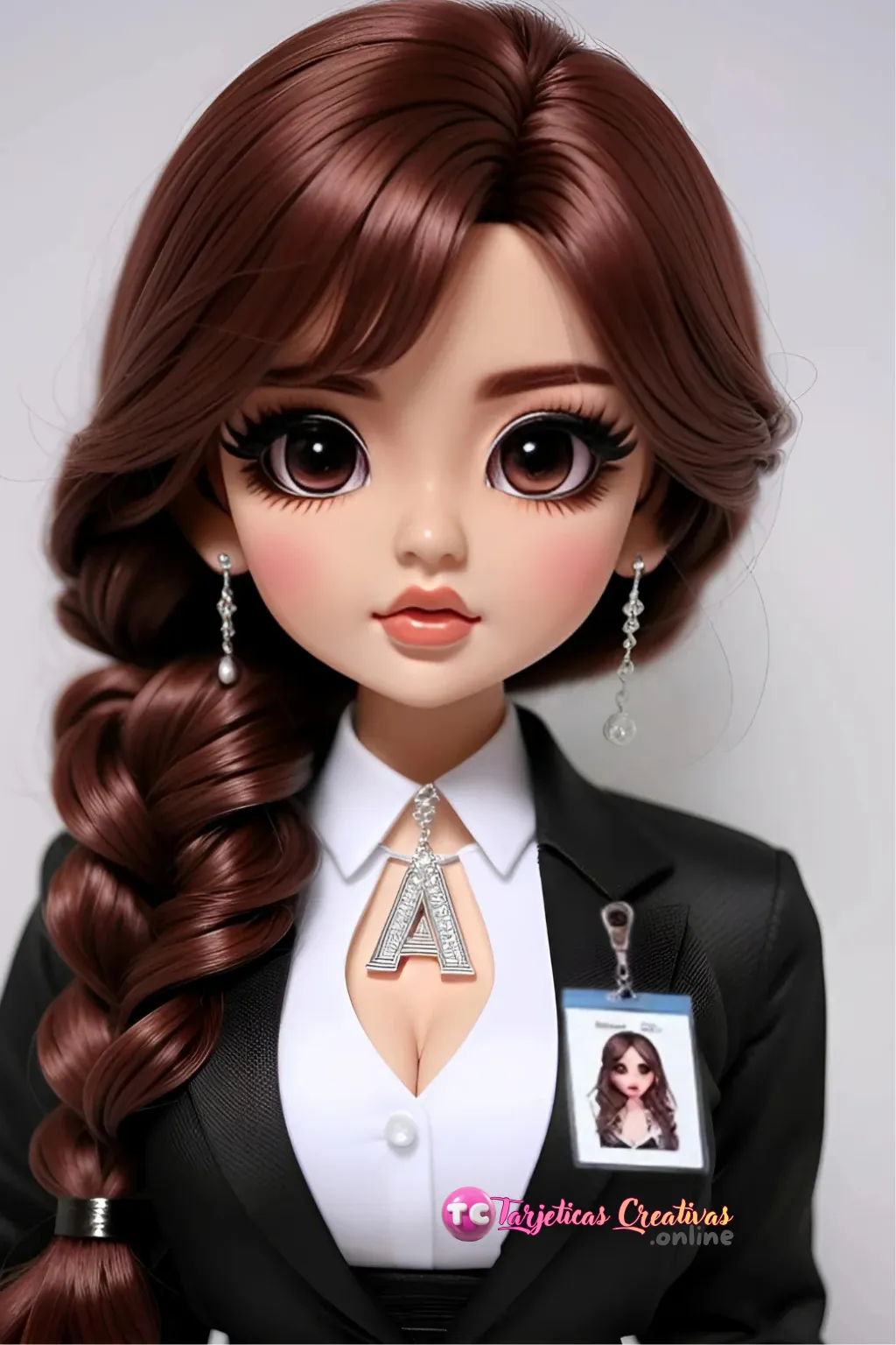 Mujer de pelo rojo repostera con gorro