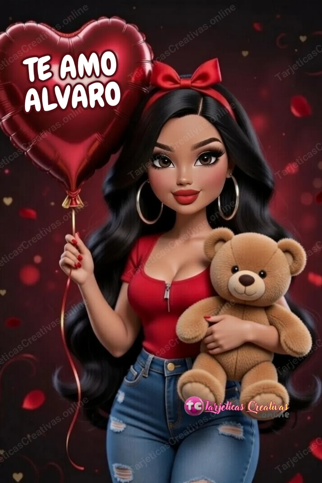 Tarjeta personalizada para Alvaro