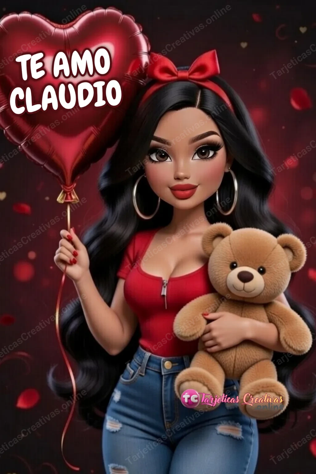 Tarjeta personalizada para Claudio