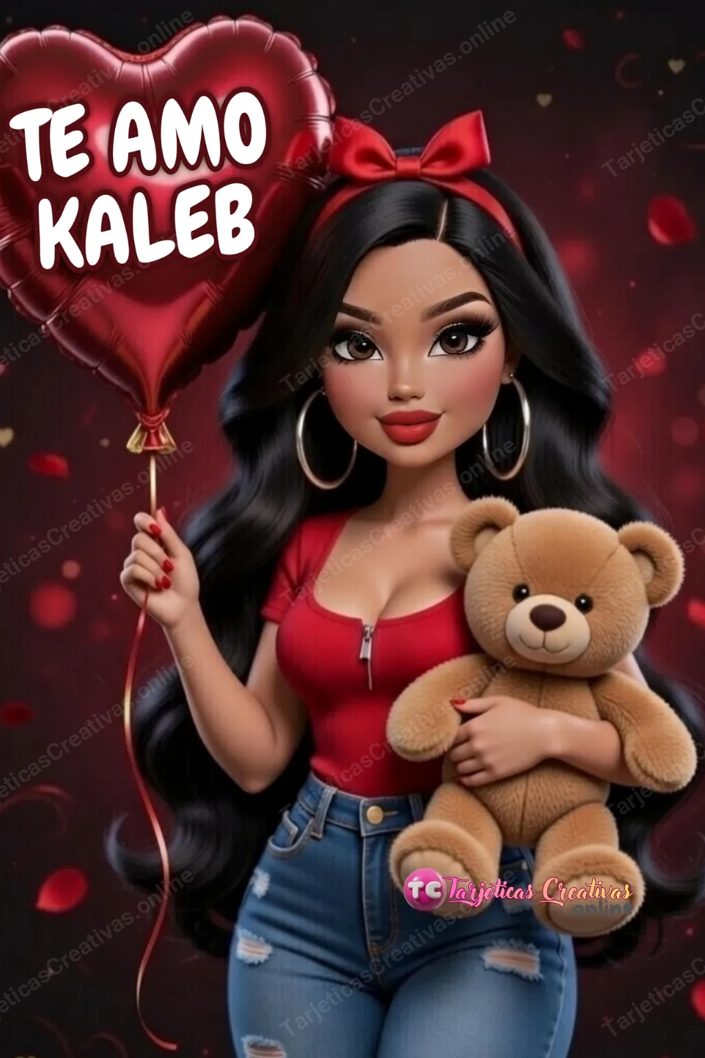 Tarjeta personalizada para Kaleb