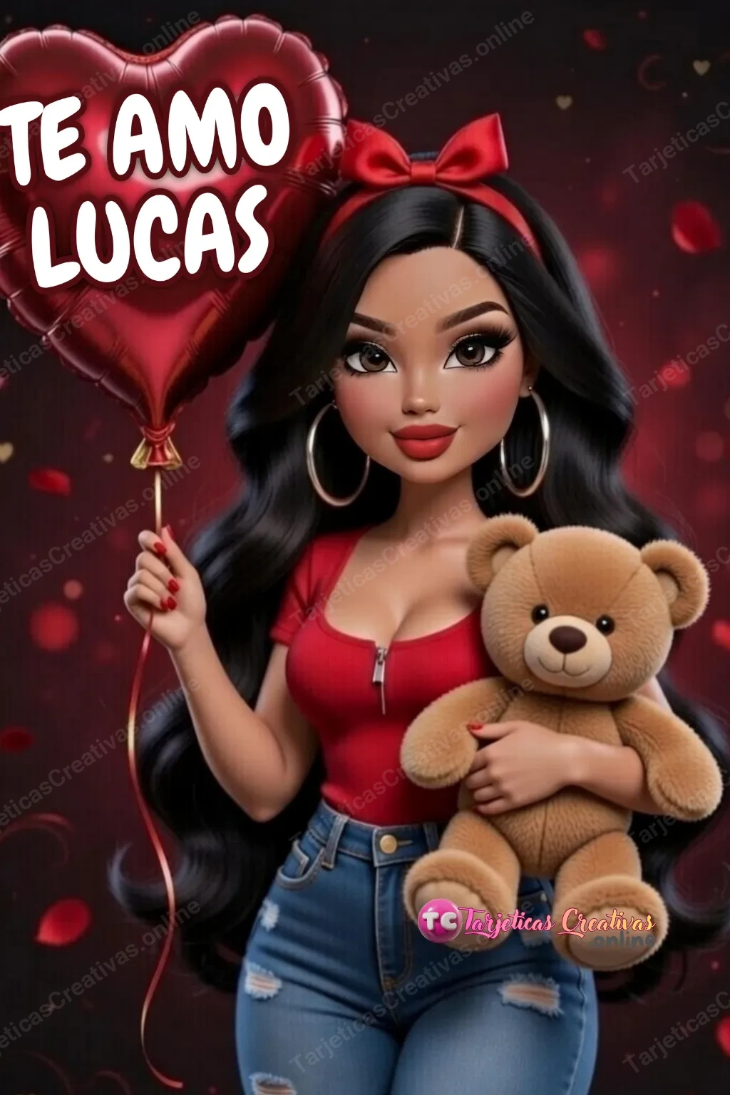 Tarjeta personalizada para Lucas