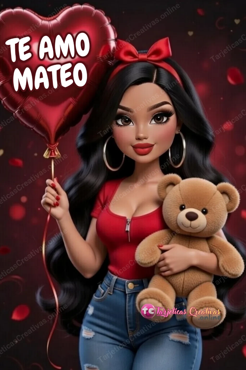 Tarjeta personalizada para Mateo