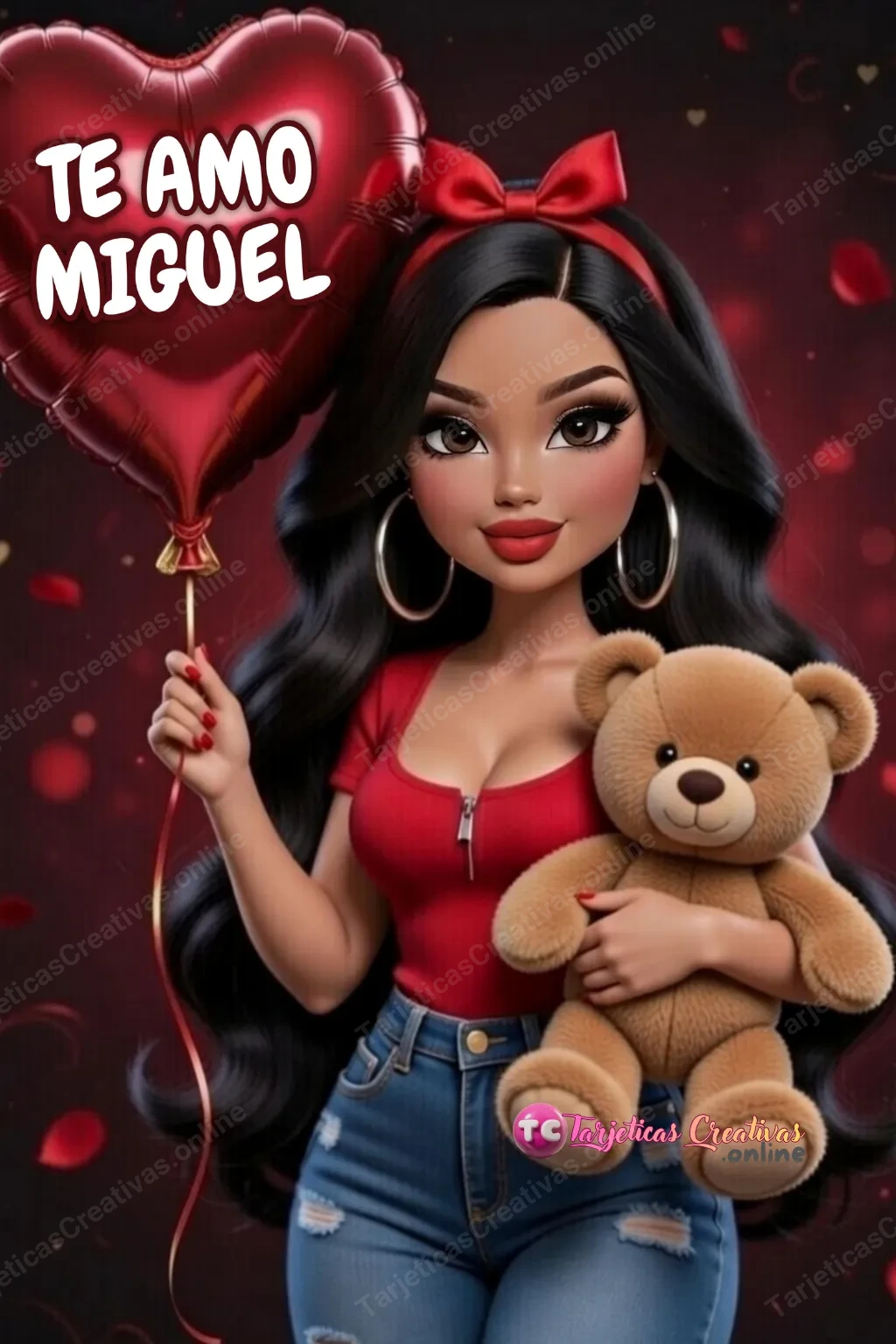 Tarjeta personalizada para Miguel