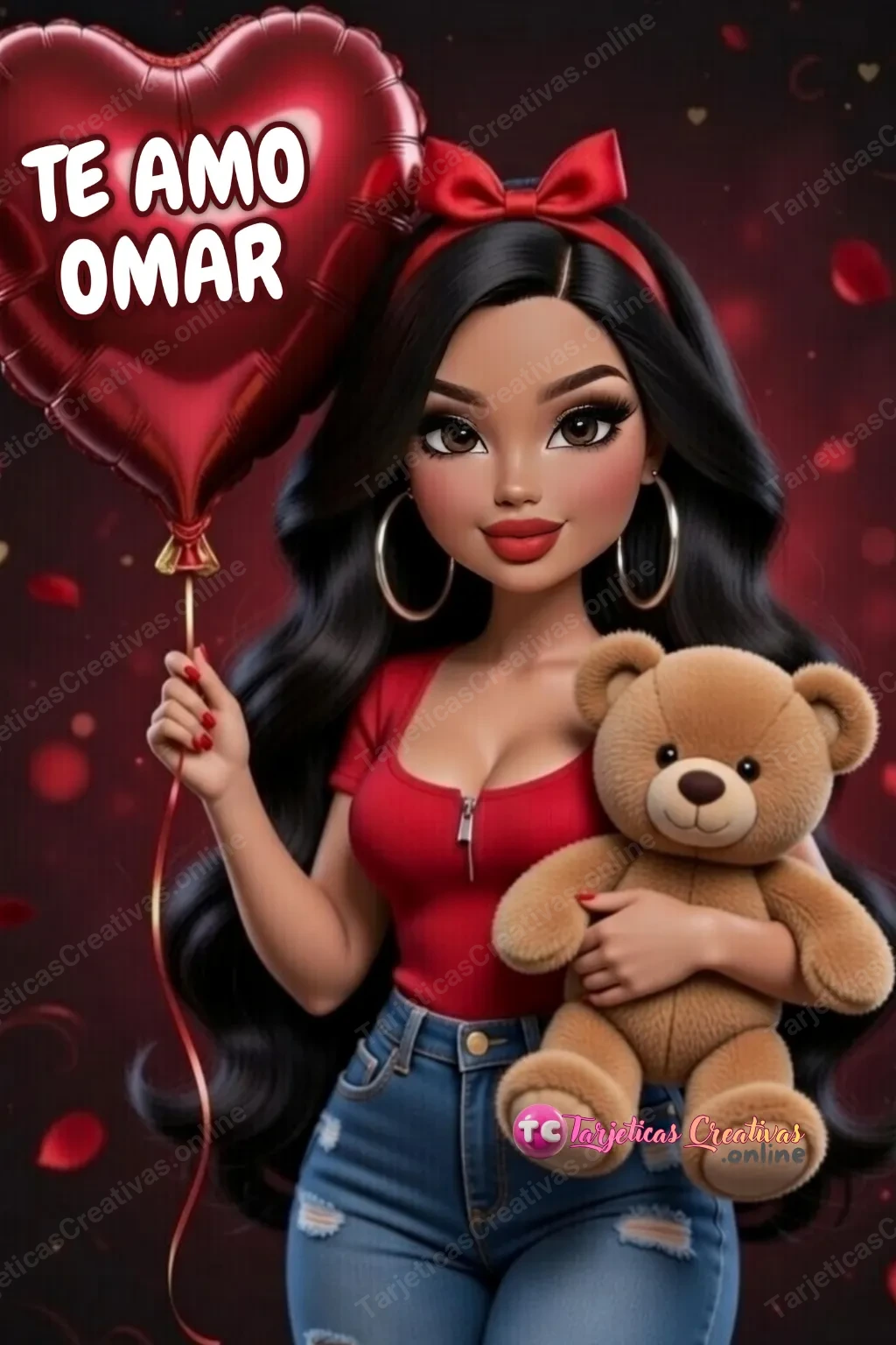 Tarjeta personalizada para Omar