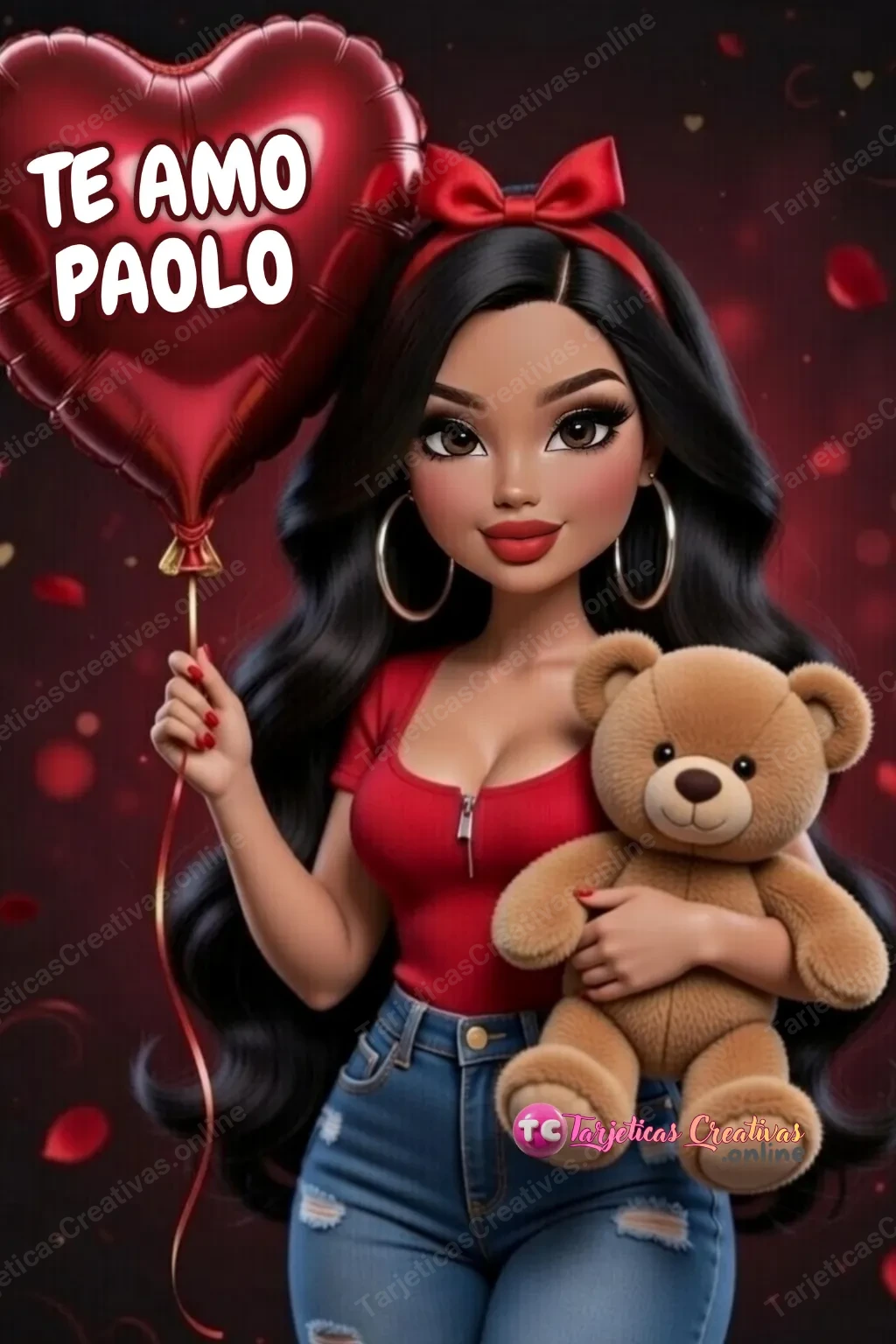 Tarjeta personalizada para Paolo