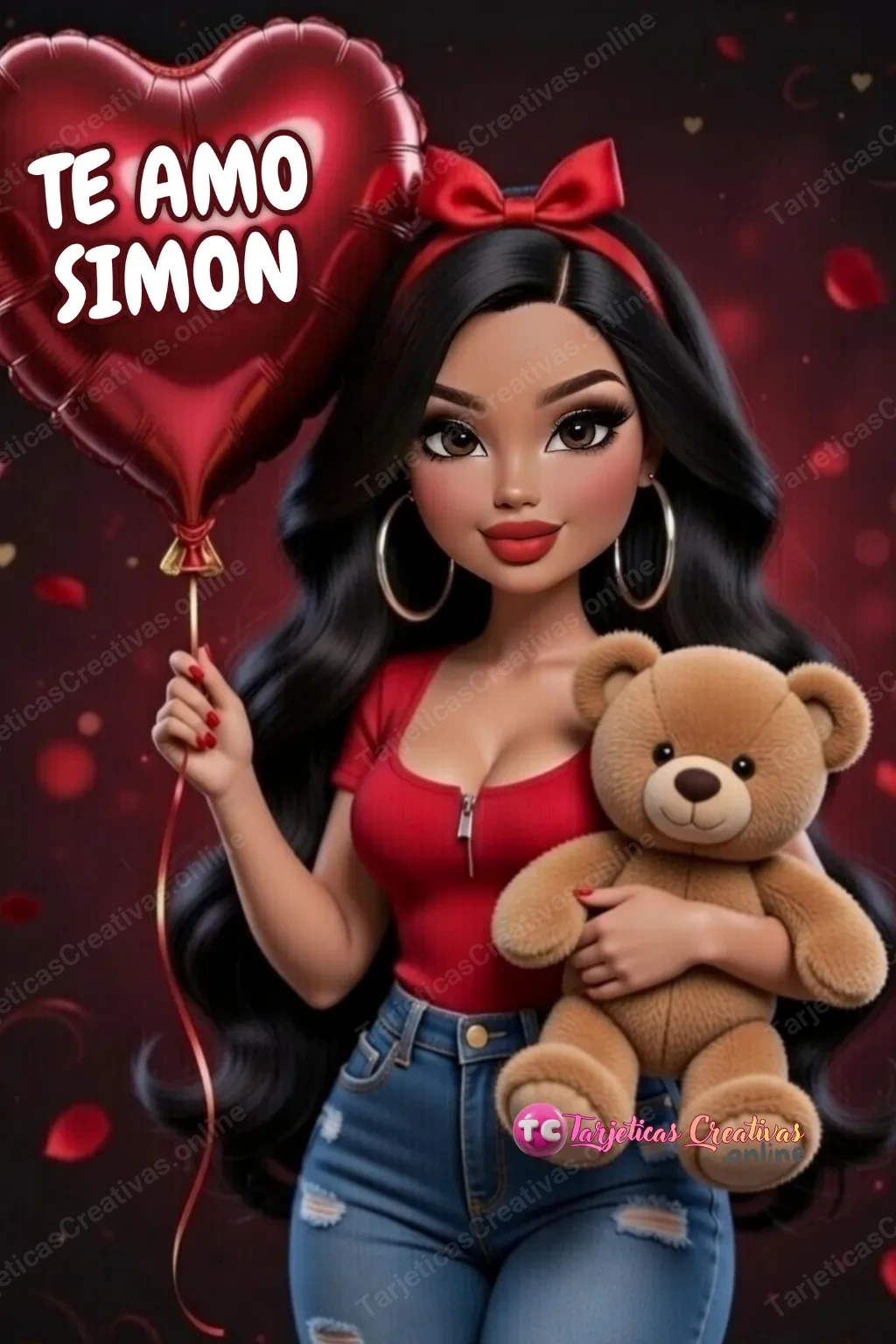 Tarjeta personalizada para Simon