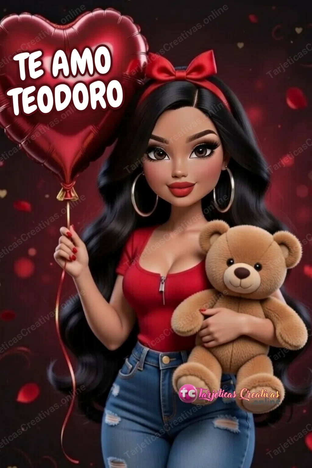 Tarjeta personalizada para Teodoro