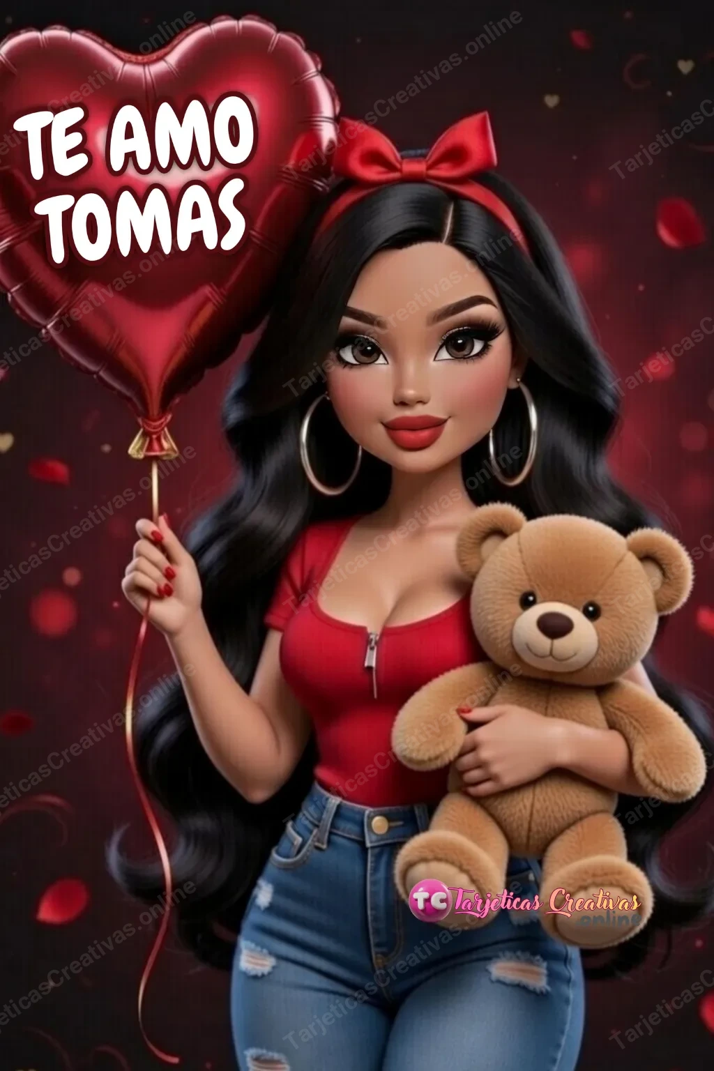 Tarjeta personalizada para Tomas