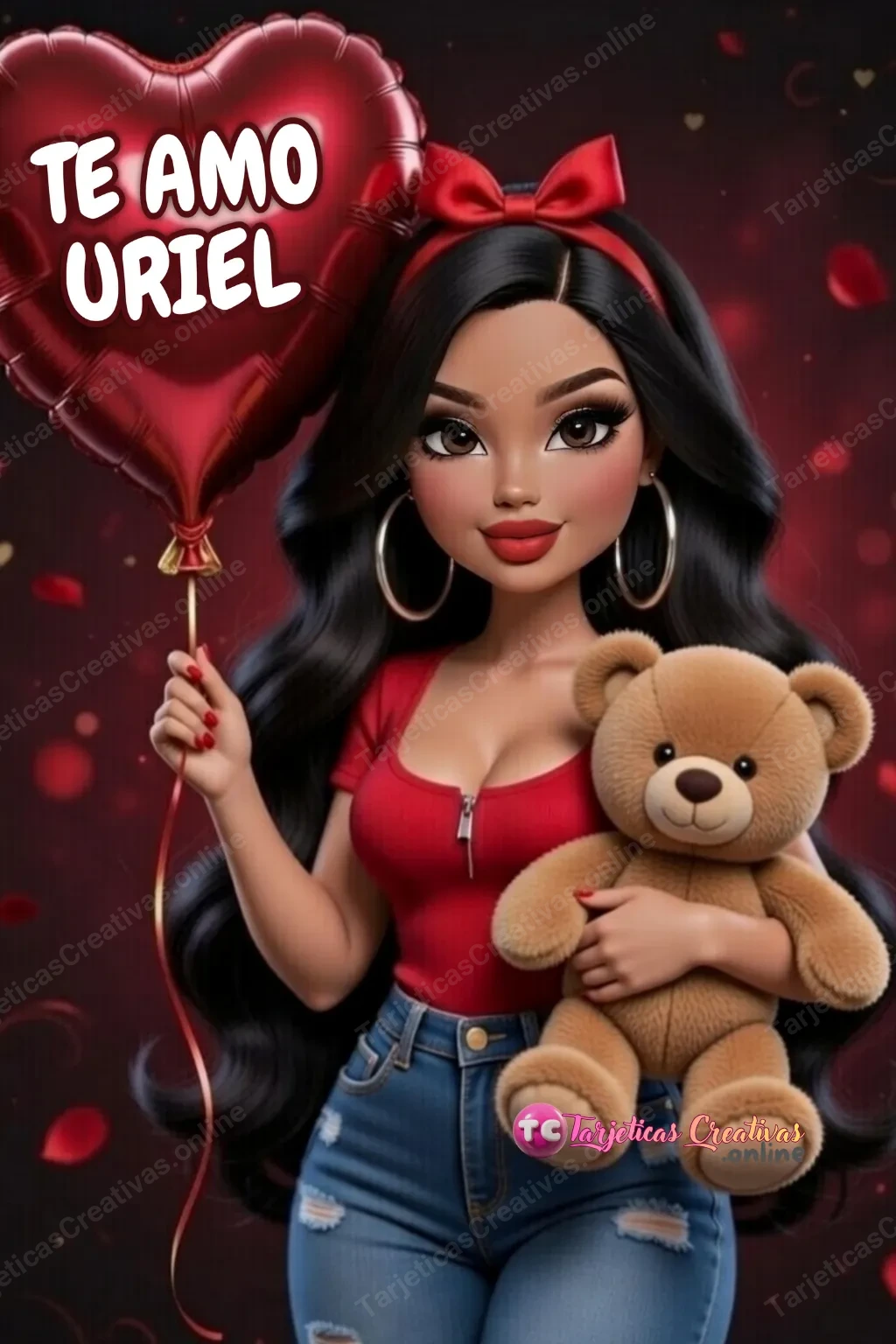 Tarjeta personalizada para Uriel