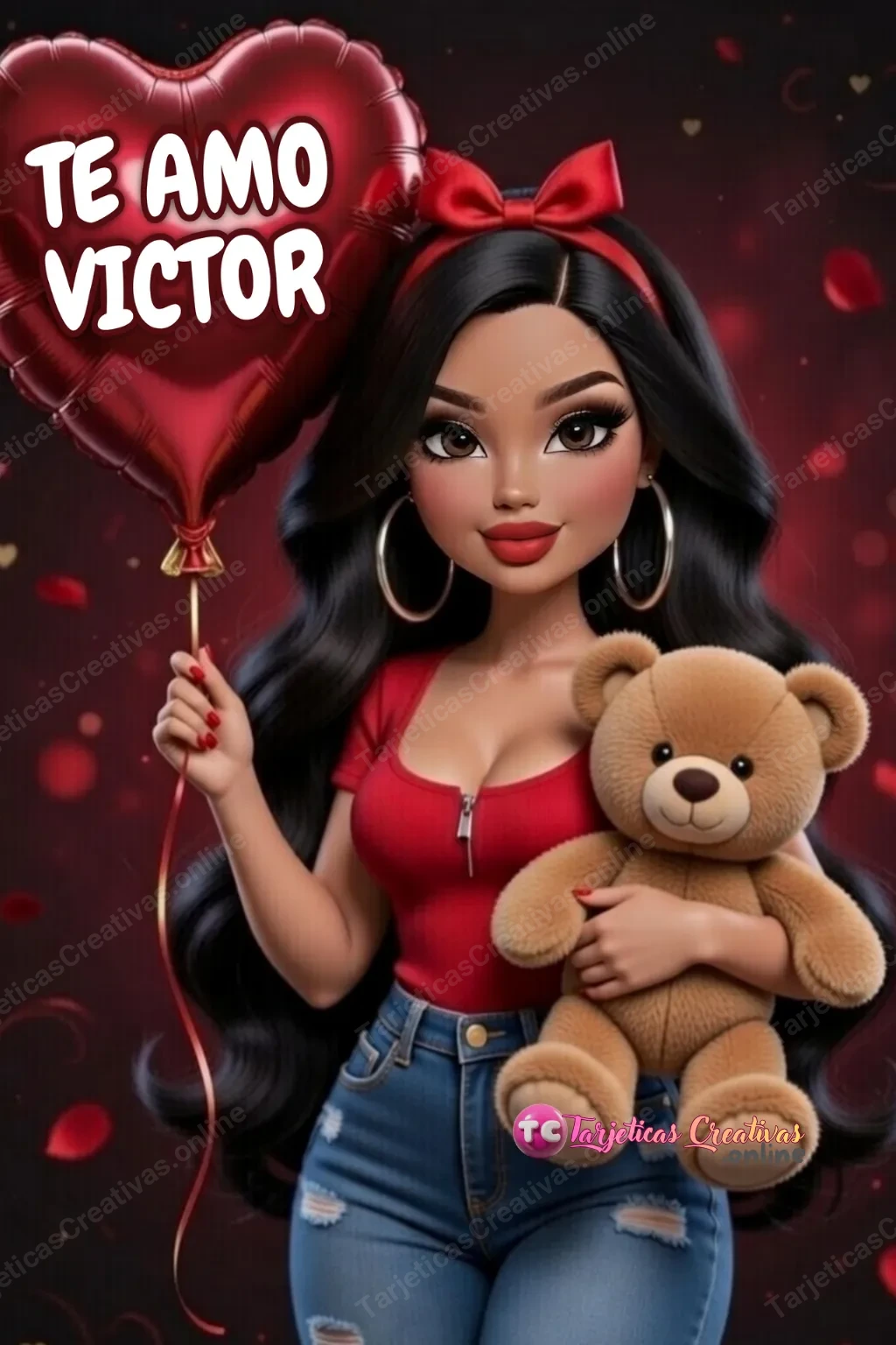 Tarjeta personalizada para Victor