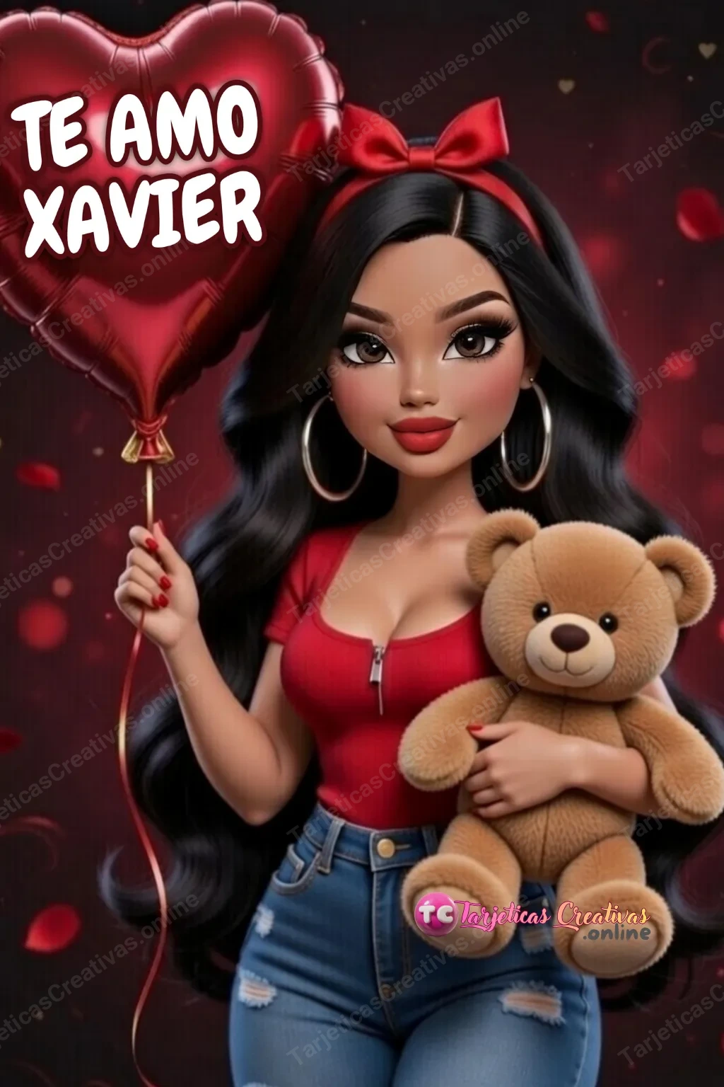 Tarjeta personalizada para Xavier