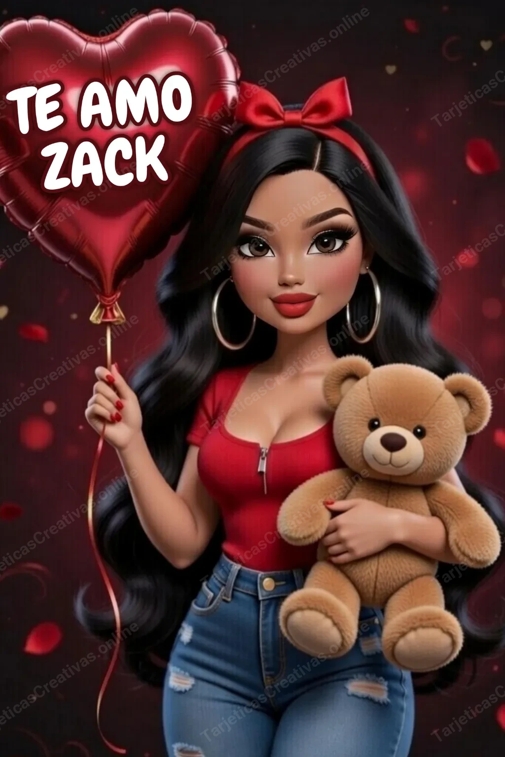 Tarjeta personalizada para Zack