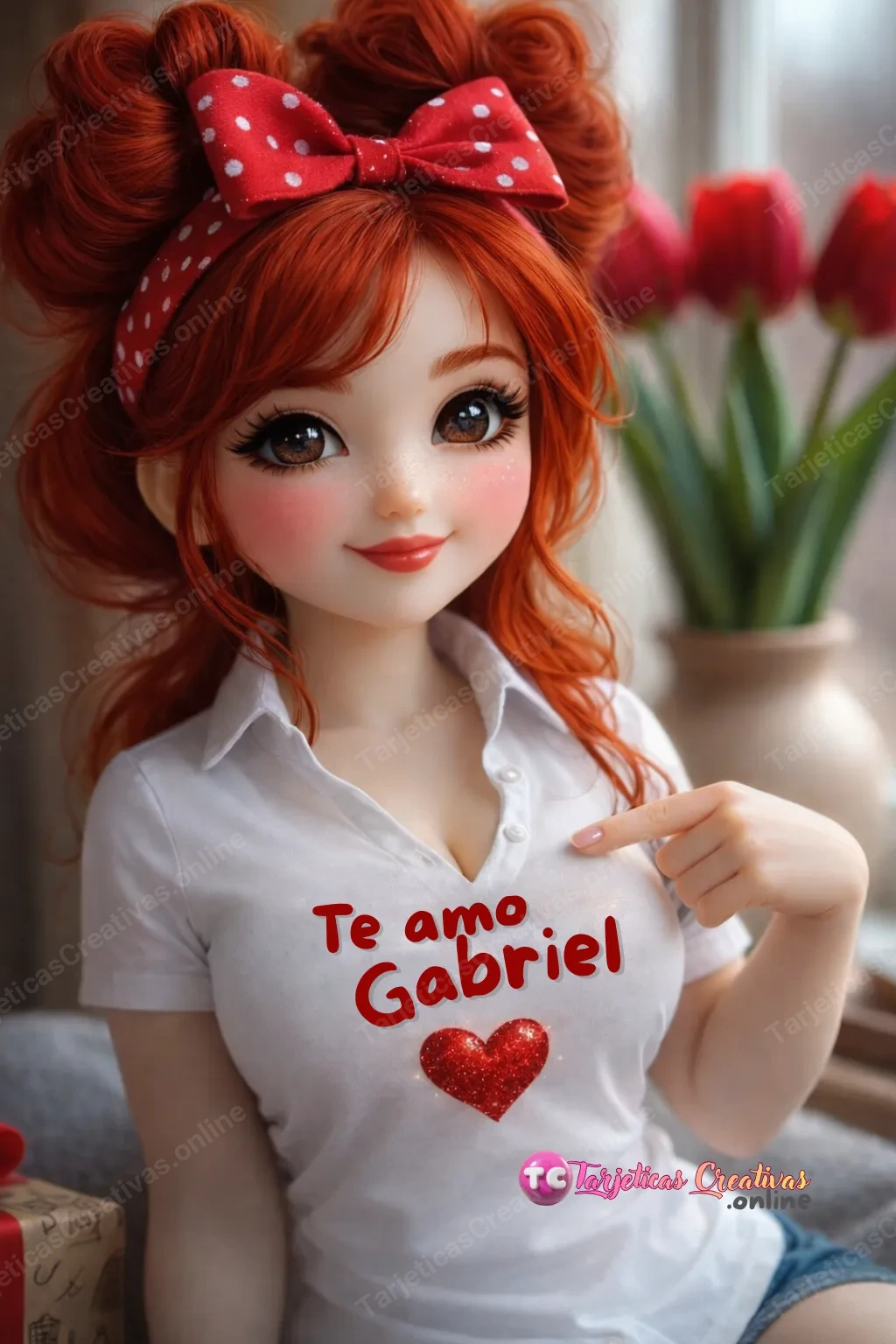 Tarjeta personalizada para Gabriel