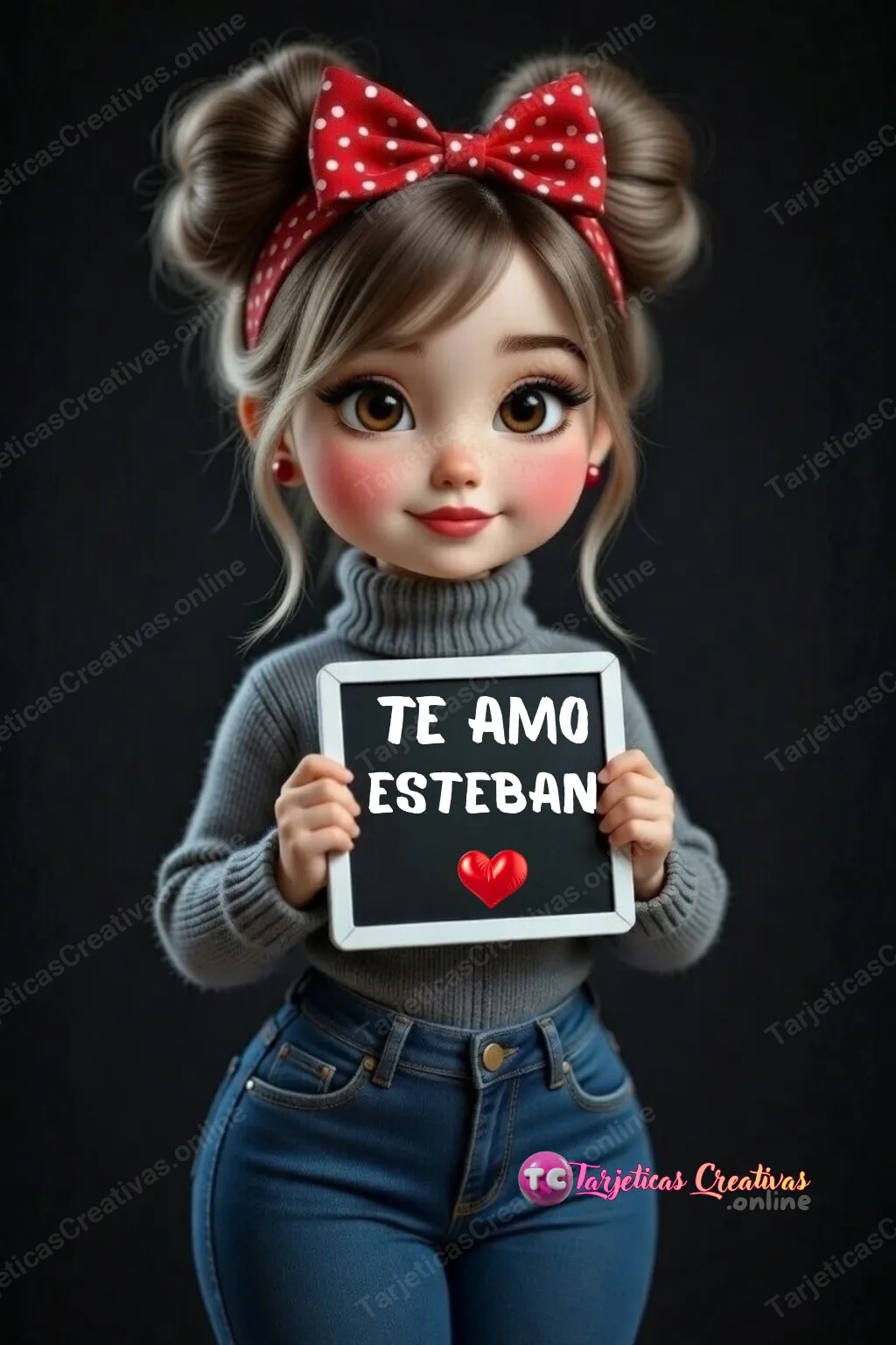 Tarjeta personalizada para Esteban