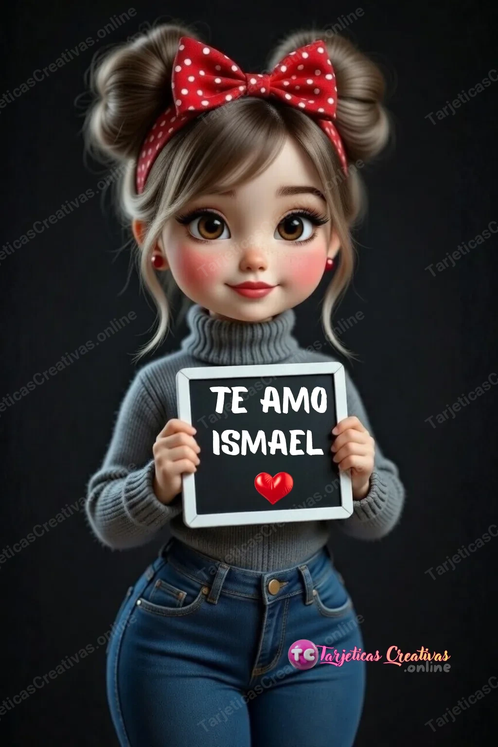 Tarjeta personalizada para Ismael