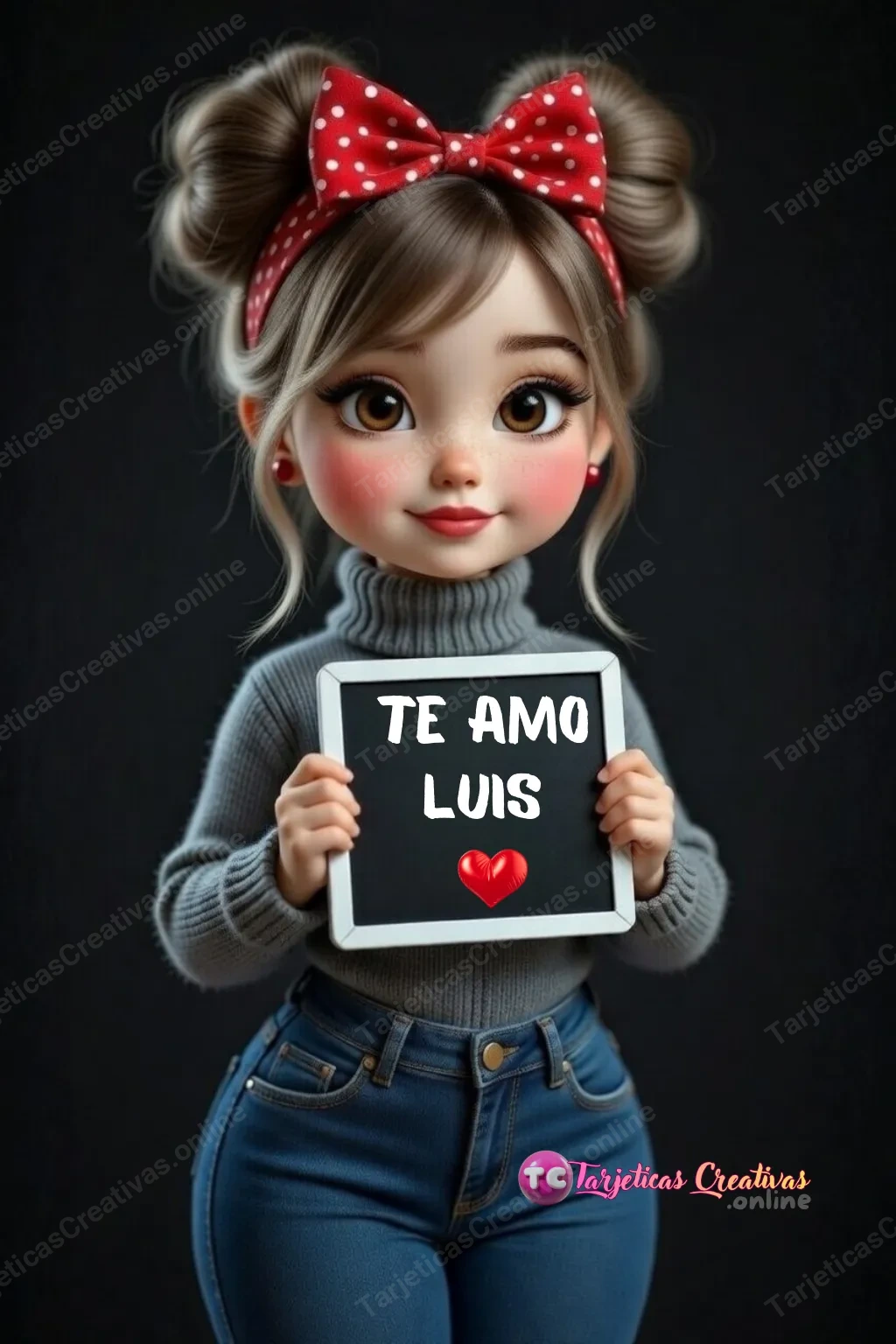Tarjeta personalizada para Luis