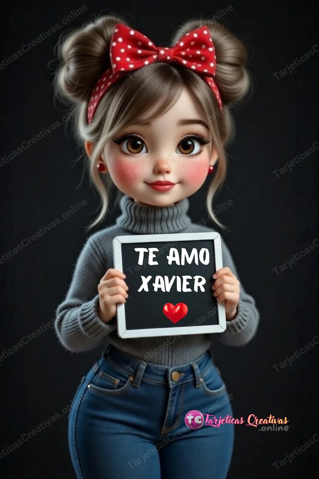 Tarjeta personalizada para Xavier