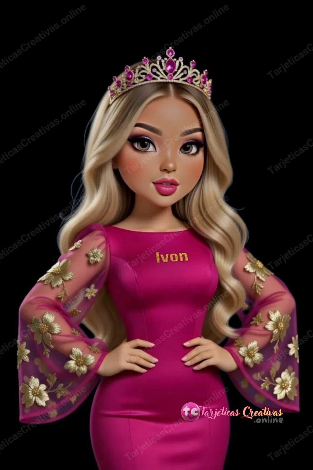 Tarjeta personalizada para Ivon