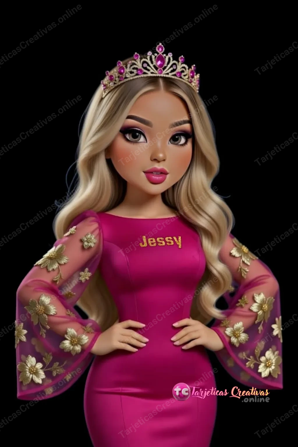 Tarjeta personalizada para Jessy