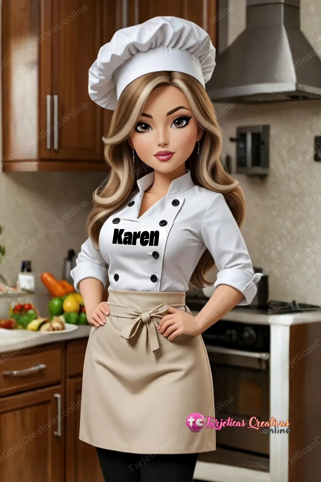 Tarjeta personalizada para Karen