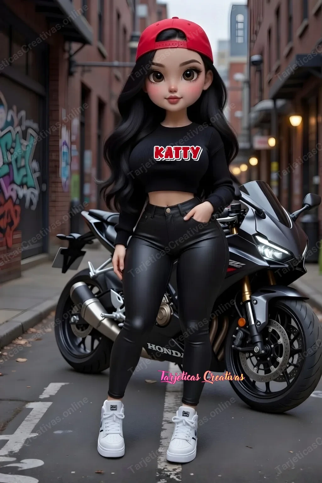 Tarjeta personalizada para Katty