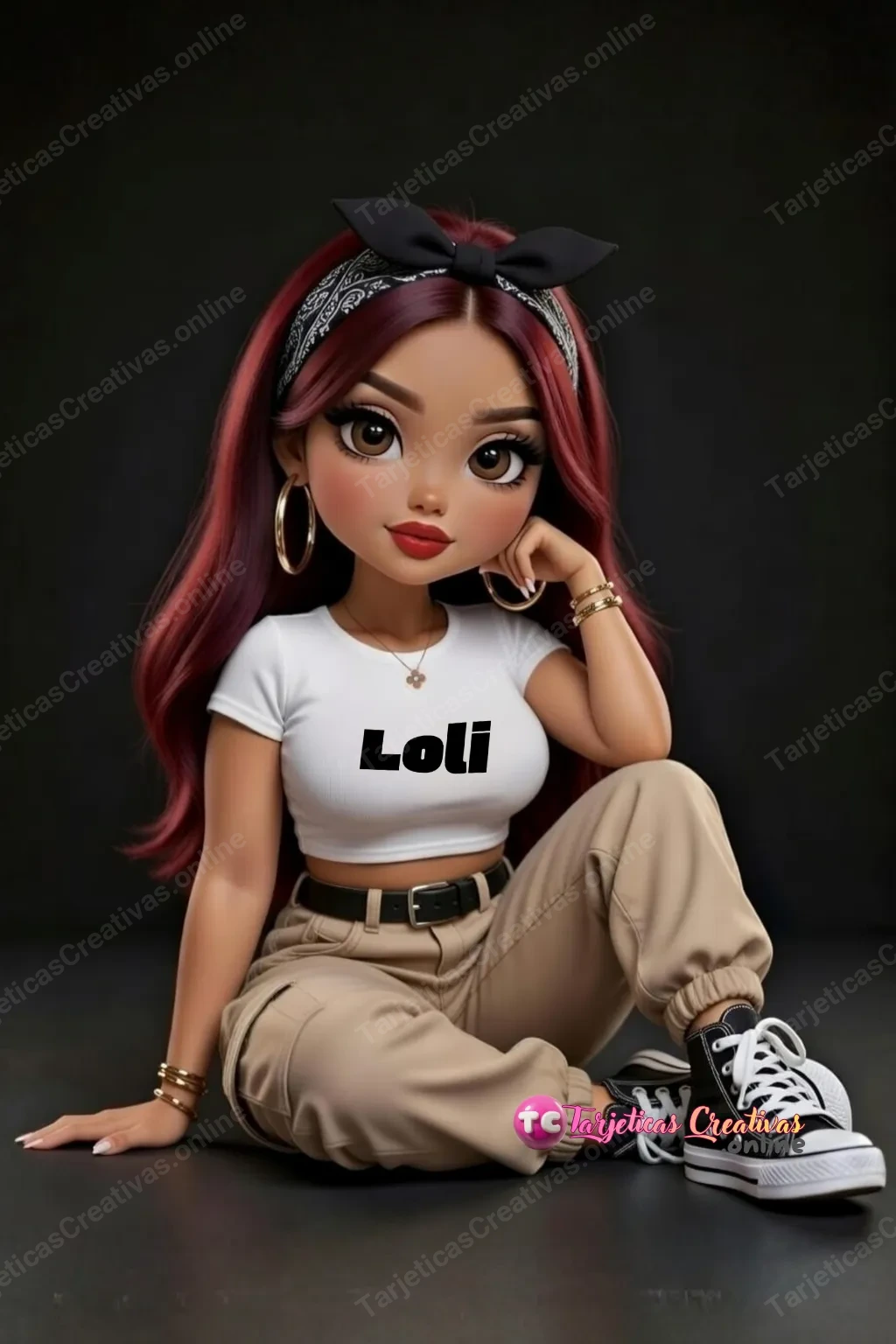 Tarjeta personalizada para Loli